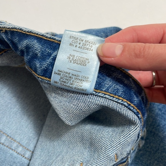 JUST BLACK DENIM high waist wide leg jeans - Picture 5 of 9